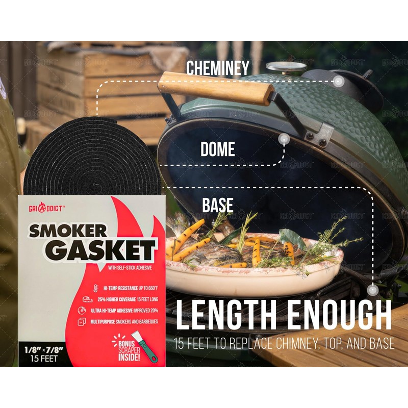 Replacement Big Green Egg Grill Seal Gasket Kits for Large,