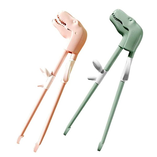 2Pcs Dinosaur Children Learning Chopsticks Training Chopsticks Easy to Use