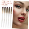 Baluue 10pcs Angled Concealer Brushes Eye Makeup Brushes for Smooth