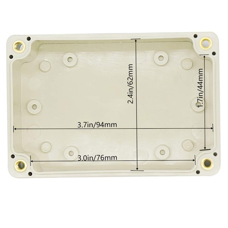 Zulkit Junction Box ABS Plastic Dustproof Waterproof IP65 Universal Electrical