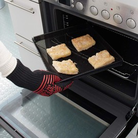 Durandal Barbecue Glove Heat Resistant up to 250°C - Fireproof Glove - Pot Holder Glove - Oven Glove - Oven Glove - Grill Glove - Heat Protection Glove - Grill Accessories