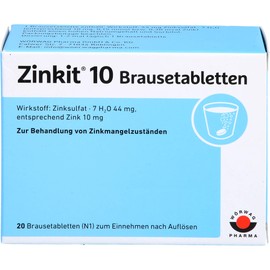 Zinkit 10 Effervescent Tablets, Pack of 20 Tablets