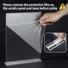 ManLinKei 2 Pack Acrylic Sign Holder 8.5 x 11 Vertical