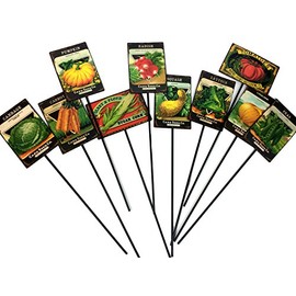 Garden Markers Vegetables 14.5 Inches Set of 10