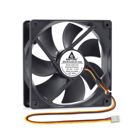 GDSTIME 120mm Computer Fan 12V CPU Fan 120 x 25mm PC Fan 3 Pin CPU Cooler 12CM DC Brushless Cooling Fan 12025 Case Fan Cooler For PSU Inverter GPU Cabinet