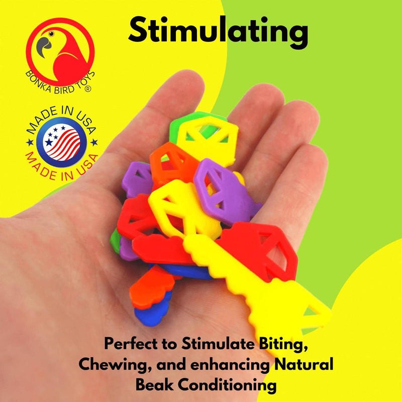 Bonka Bird Toys 2290 Pk12 Plastic Keys