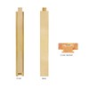 Wooden Undermount Drawer Slides Classic Guide Center Mount Track 15.7