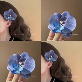 Flower Hair Clip Floral Hair Barrettes Brooch Hair Pins Hair Accessories Hairpin for Women and Girls 1 PC-062#11