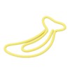 100pcs Paper Clips Portable Mini Cute Banana Shape Rustproof Electroplated