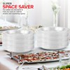 Stock Your Home 240-Count, 9 Inch Clear Plastic Plates, Flexible,