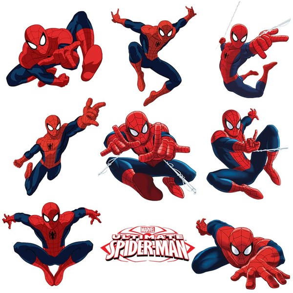 Red Spider Wall Stickers for Kids Wall Decor