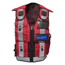 WLC Hi Viz Tactical Vest Green Red Windproof Security,Dog,E