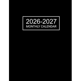 Monthly Calendar 2026-2027: Two-Year Edition (January 2026 to December 2027) with Federal Holidays, Contacts, Passwords, Note Pages, and More Features.