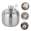 LIFKOME Kitchen Spice Organizer Stainless Steel Seasoning Jars Space-Saving Condiment