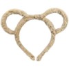 YSSZAM Khaki Women Mouse Bear Ears Headband Winter Thick Plush