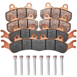 Quickwolf Sintered Brake Pads for Can-Am Maverick X3 & X3 Max 4x4 XRS DPS 2017-2024,2019-2021 Maverick Trail 800 1000 Sport 1000 EFI MAX 1000R Turbo R Traxter T HD5 HD8 HD10, High Braking Performance
