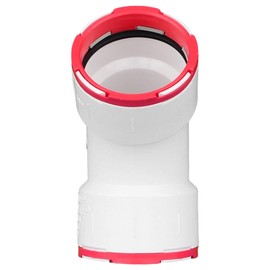 Charlotte Pipe CTT 00321 0800 Connectite, 1/8 Bend, Hub x Hub, PVC, 1.5", White