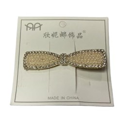 Generic Lucky Rudra Designer Hair Clips For Girls and Women Pack of 12 Pcs Cream