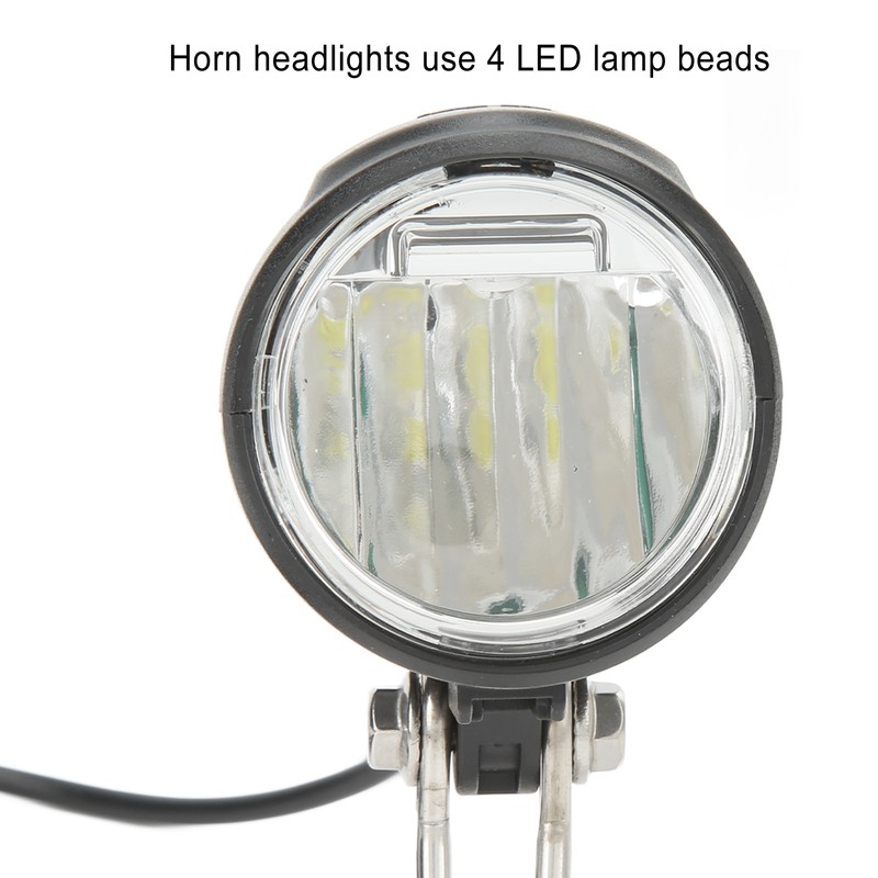 Electric Bike Headlight Tail Light Sets Double Switch ABS 4