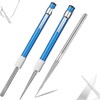 2 PCS Portable Knife Steel Sharpener Rod, Serrated Diamond Retractable