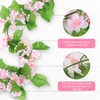 6Pcs 50.5FT Artificial Cherry Blossom & Grape Leaf Garland Set