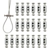 20 Pieces of M4 Wire Rope Clamps, 1/8 inch Rope,