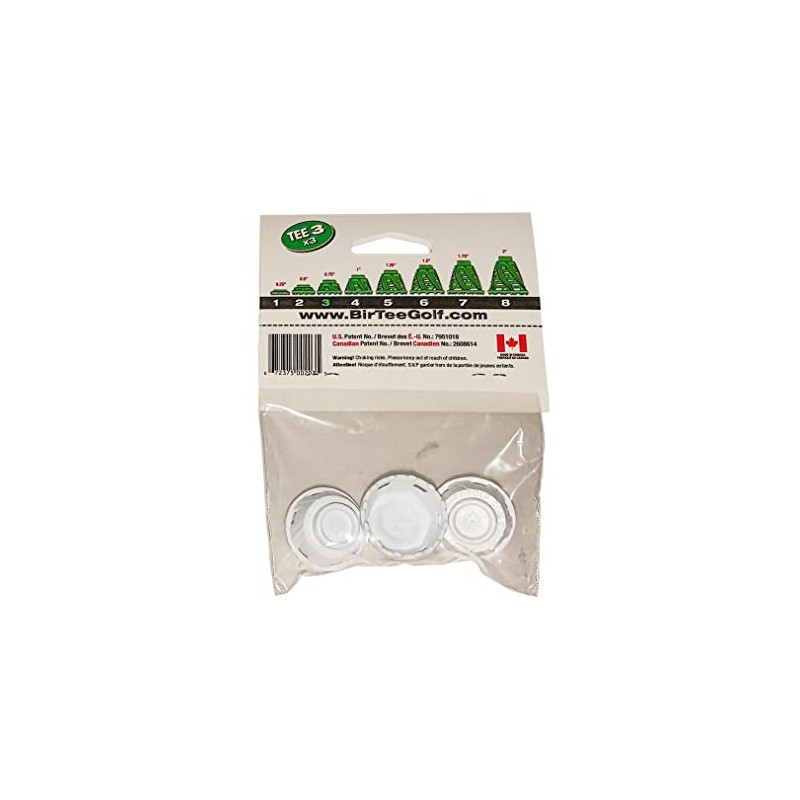 BirTee Pro Golf Tees - Size #3 (3/4") Individual Size