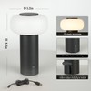 WEILAILUX Shower Lamp Waterproof, Outdoor Cordless Table Lamp Rechargeable, Portable