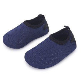 L-RUN Baby Barefoot Skin Aqua Swim Shoes for Beach Pool Navy 0-6 Months=EU15-16
