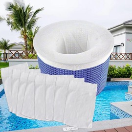 50 Packs of Pool Skimmer Socks Reusable Effective Pool Filter Basket Socks to Save Pumps, Filters, Baskets and Skimmers- The Ideal Sock/Net/Saver to Protect Your Inground or Above Ground Pool - Quantity: 20 PCS