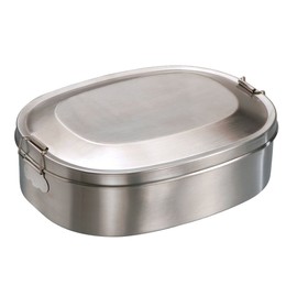 Stainless steel Vesperdose 14 x 18 CM and Lunchbox Sandwich Container Lunch Tin Box