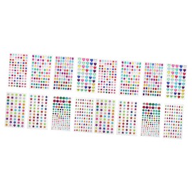 Operitacx 16sheets Diamond Stickers for Crafts Creative Gem Stickers for Scrapbooking Phone Cases and Home Decor