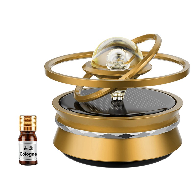 Car Aromatherapy Solar Energy Suspended Crystal Ball Rotating Car Aroma