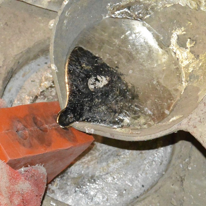 Camargue Cross Pendant with Adjustable Waxed Cord, Hand Cast in