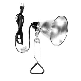 Simple Deluxe Clamp Lamp Light 60 Watt with 5.5 Inch Aluminum Reflector (no Bulb Included), 6 Feet Cord, 1 Pack, Black, New Version