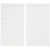 Filofax Personal Clipbook Undated Week to View Refill - White