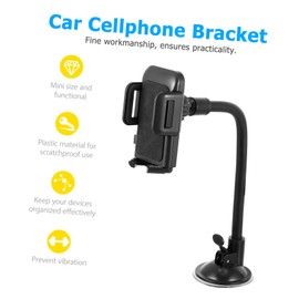 TEHAUX Cup Gooseneck Phone Holder for Car Rotatable Dashboard Mount Flexible Arm for Smartphones Release Versatile Use Vehicle