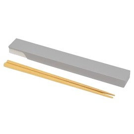 Yellow Studio MIYS 73524 Chopsticks & Chopsticks Case Set, 7.1 inches (18 cm), Gray