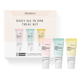 Deoproce Vegan Daily All-in-One Trial Kit 3 Piece Set 20ml 1 Set / 디오프러스 비건 데일리 올인원 트라이얼키트 3종세트 20ml 1세트