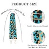 Bag Straps Replacement Crossbody Wide Blue Leopard Print Adjustable Guitar