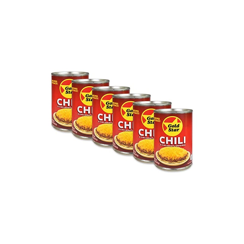 Gold Star Chili 15-ounce Cans (Pack of 6)