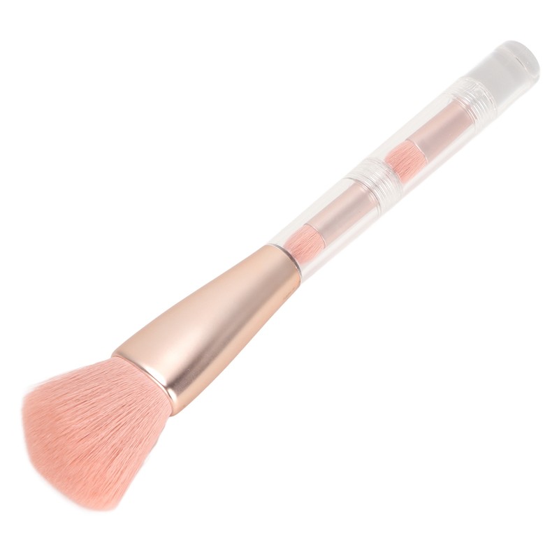 4 in 1 Makeup Brush Simple Elegant Portable Transparent Handle