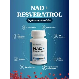 Nad  Resveratrol 120 Caps Live Nature Antioxidante Natural                                                                                            