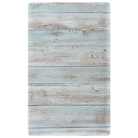 Vintage Blue Wooden Toggle Light Switch Wall Plate Cover Electrical Outlet Size 1 Gang 2.9" x 4.6" Living Room Bedroom Bathroom Decor