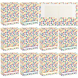 24 Pcs Dog Folders Paw Print Folders with Pocket Multi Colored Puppy for Breeders Paperwork Dog Pocket File for Kids Students Educational and Learning Activities Classroom Organization