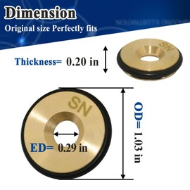 Gugaguga 460742 Brass Propane to Natural Gas Conversion Kit with Gasket, for 250 Pool and Spa Heater, LP-NA, 7.37mm Orifice