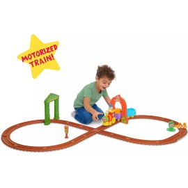 Cocomelon All aboard Musical Train with Bonus Pieces, 24-Pieces, Plays “The T...