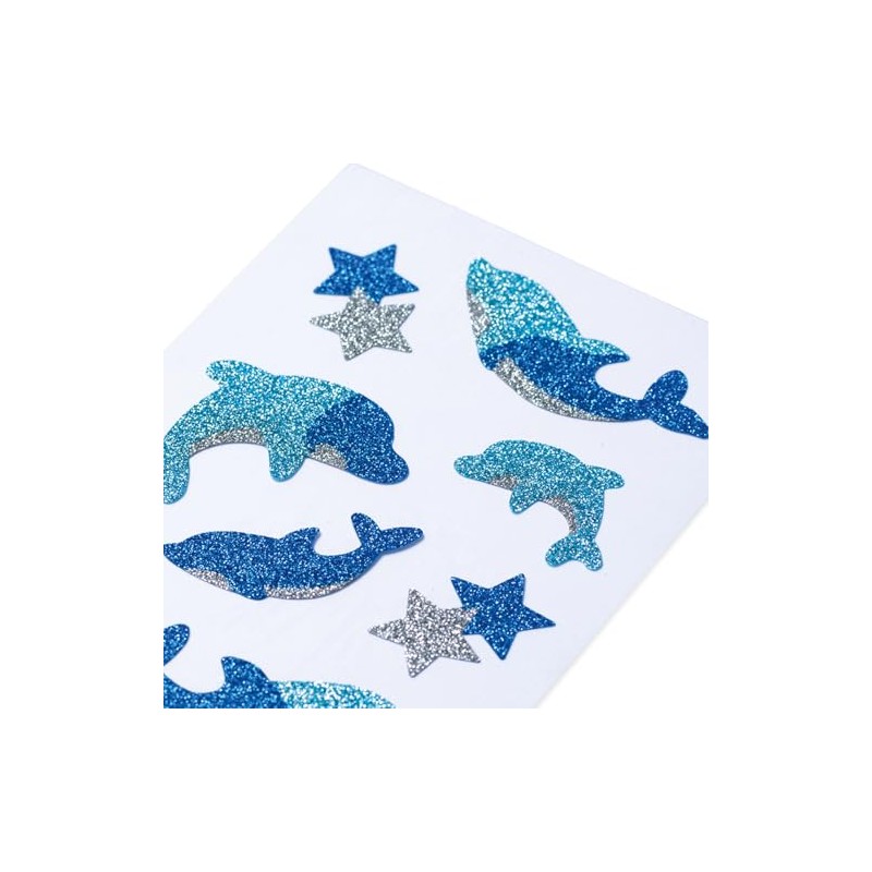 Decorative Label Magic Dolphins Diamond Glittery 1BL 1pack