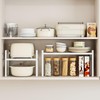 WOCHUANGSI Kitchen Cabinet Organizer Expandable Metal Pantry Tall Storage Height