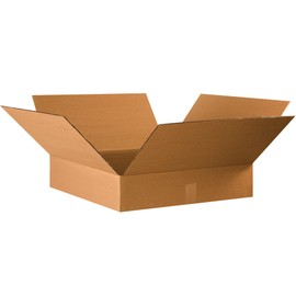 SHIP NOW SUPPLY 22x22x4 Flat Corrugated Boxes, Flat, 22L x 22W x 4H, Pack of 10 | Shipping, Packaging, Moving, Storage Box for Home or Business, Strong Wholesale Bulk Boxes